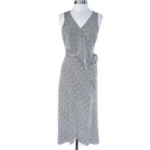 H by Halston black and white Wrap Dress Size X Small
